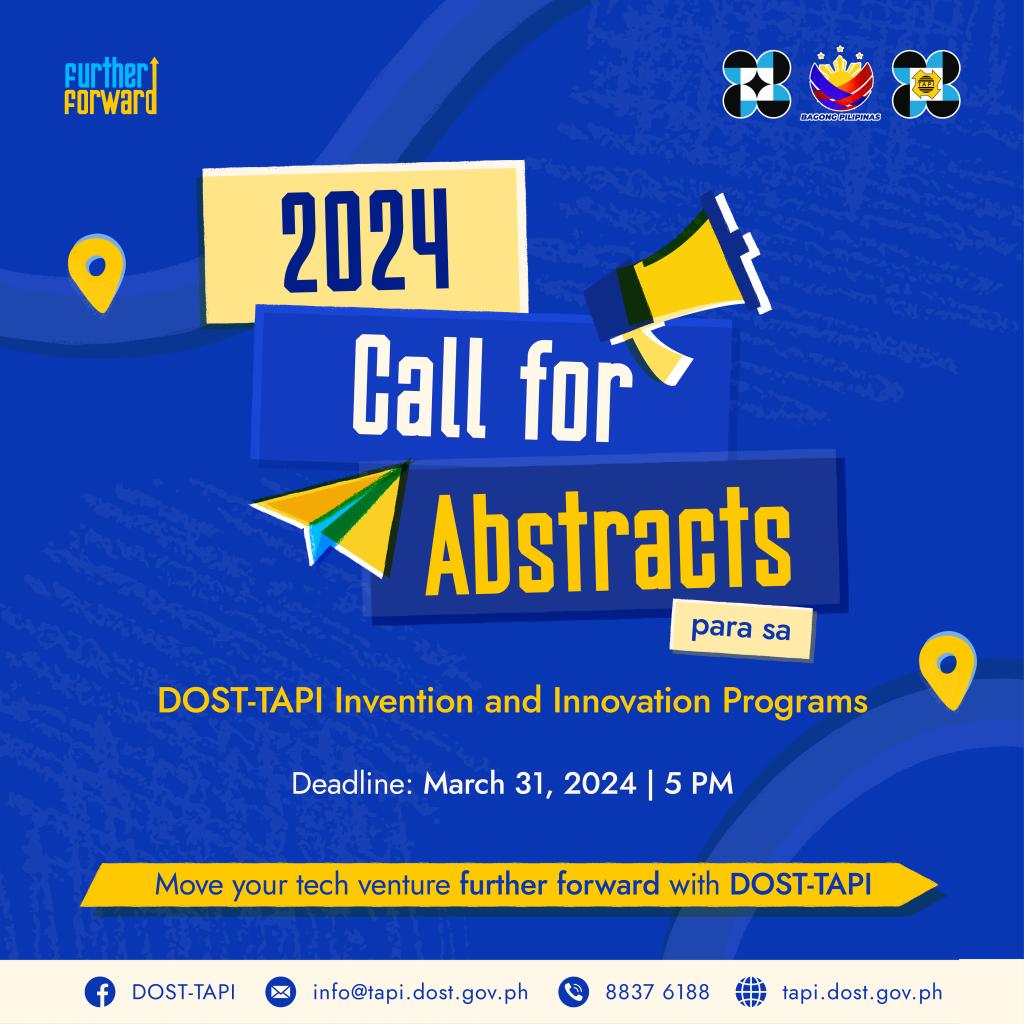 DOST-TAPI launched the Call for Abstracts for its Invention and Innovation programs